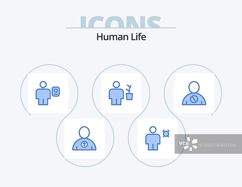 人类蓝色图标包5图标设计锅人类图片素材
