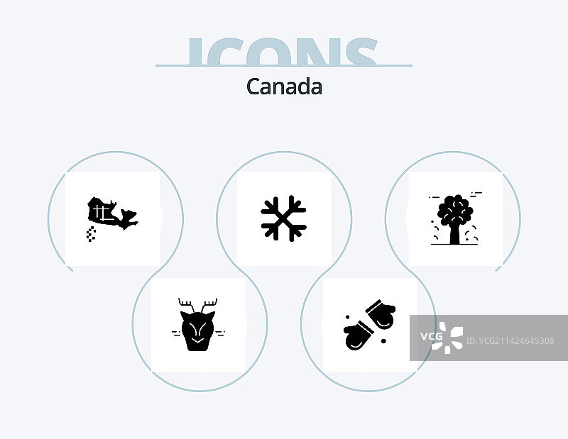加拿大字形图标包5图标设计北极图片素材