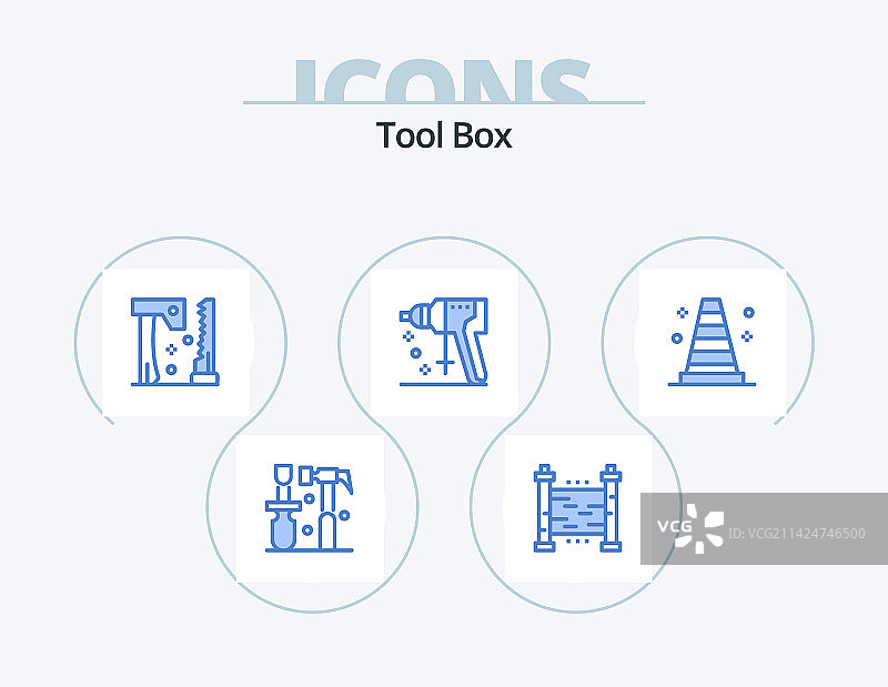 工具蓝色图标包5个图标设计工具工具斧图片素材