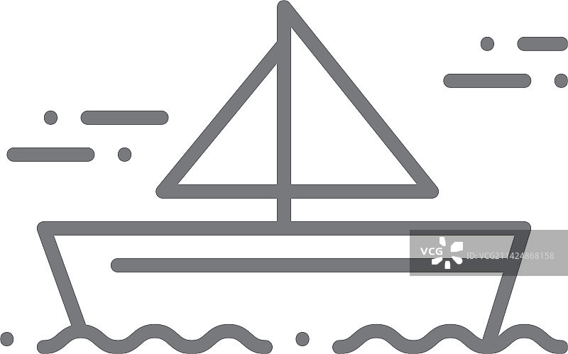 帆船图标交通人图标用图片素材