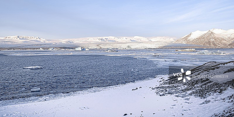 冰岛-冰河湖图片素材