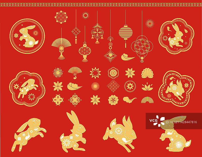 中国新年的传统标志图片素材