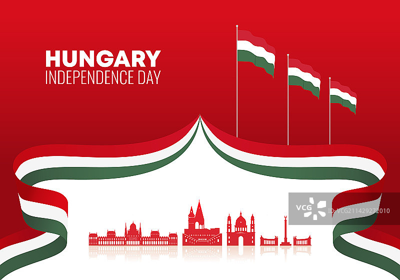 匈牙利独立日为全国庆祝图片素材