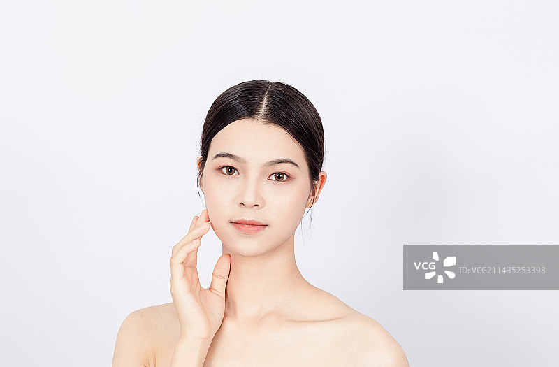 美容美妆概念中国美女妆面图片素材