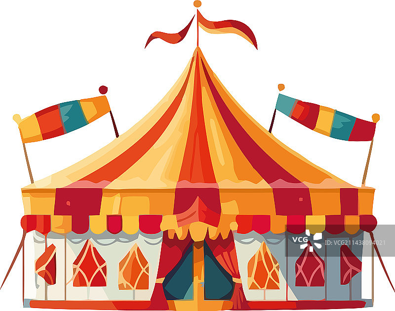 五彩缤纷的狂欢帐篷为庆典带来欢乐图片素材