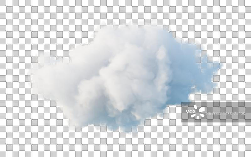 纯净的白色云朵3D渲染图片素材