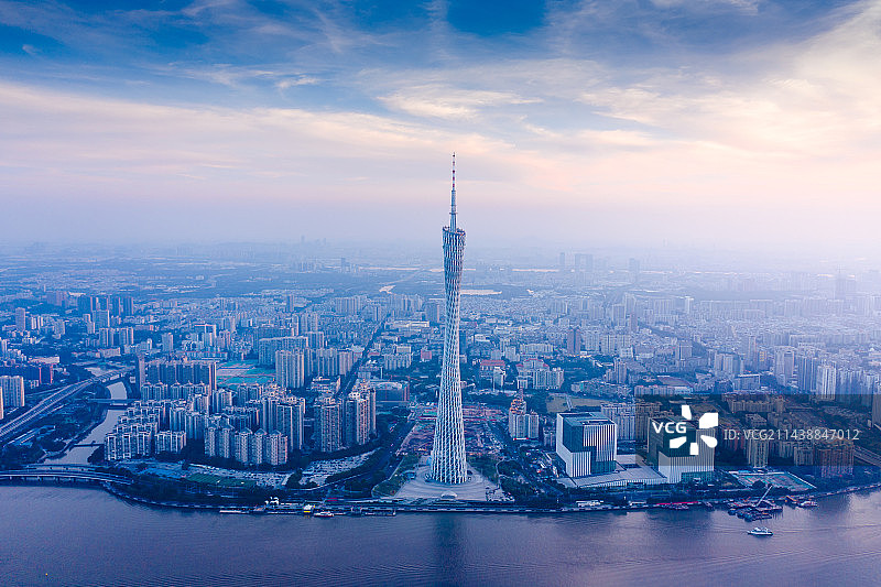 广州电视塔城市天际线图片素材