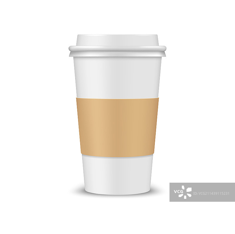 现实的咖啡杯3d模型一次性图片素材