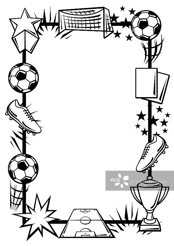 背景带有足球符号的足球俱乐部图片素材