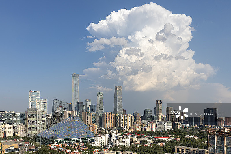 北京蓝天白云。图片素材