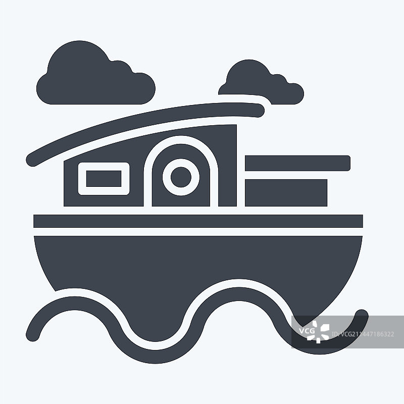 图标房子船与住宿有关的符号图片素材