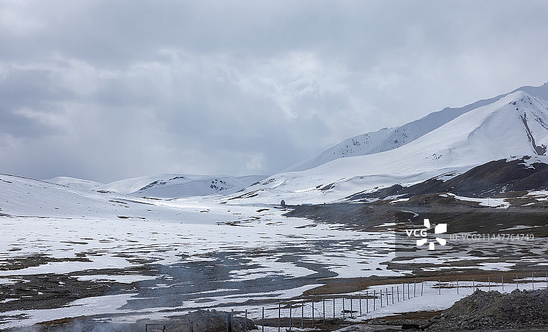新疆喀什帕米尔高原-红其拉普口岸图片素材