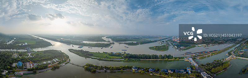 淮河与大运河水上立交图片素材