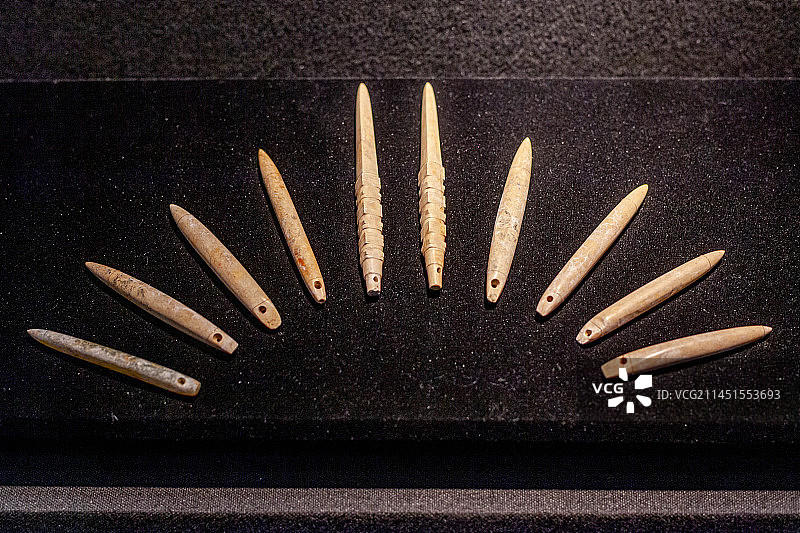 良渚博物院玉锥形器图片素材