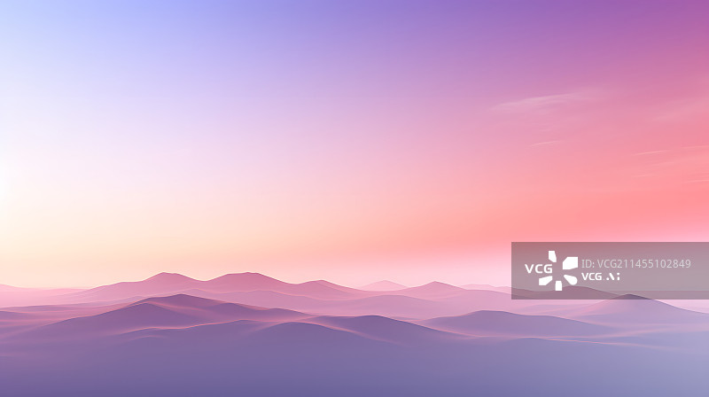 【AI数字艺术】数码唯美紫粉色天空抽象图形海报网页PPT背景图片素材