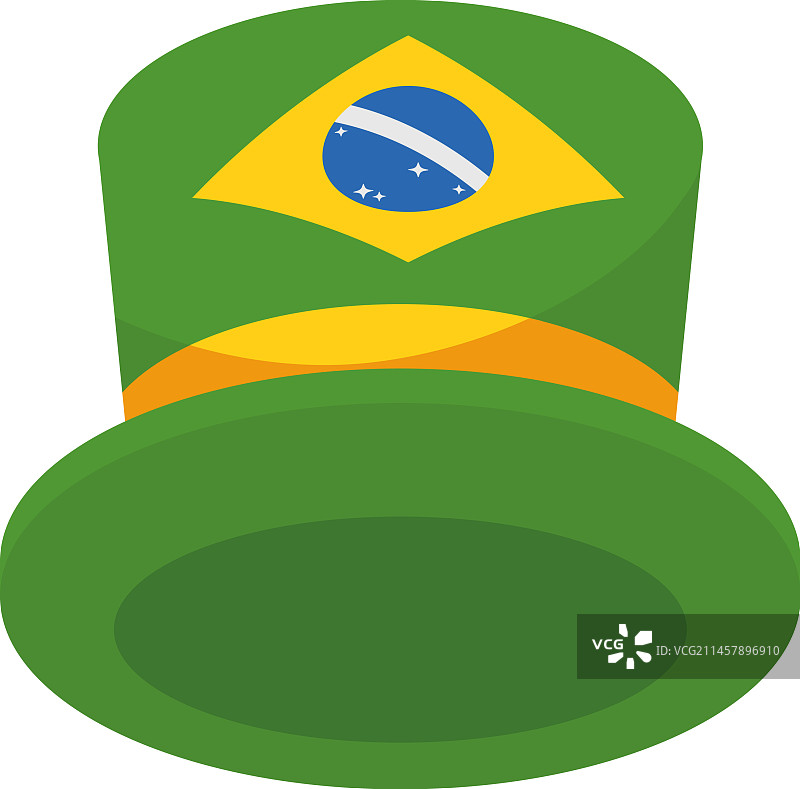 庆祝巴西日的帽子图标图片素材