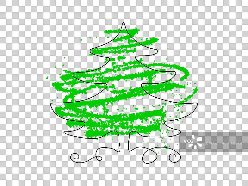 摘要杉木圣诞树连续的一行图片素材