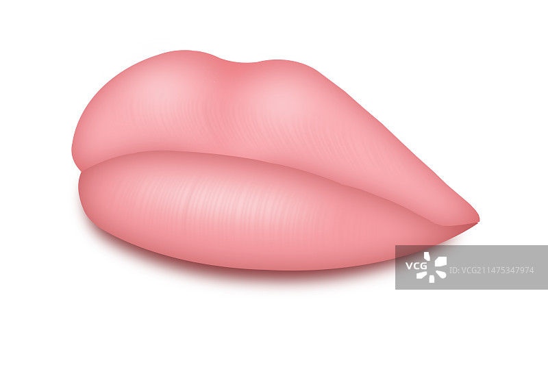 女性的嘴唇，插图图片素材
