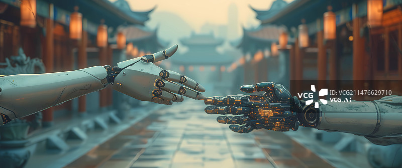 【AI数字艺术】人工智能机器人未来技术图片素材