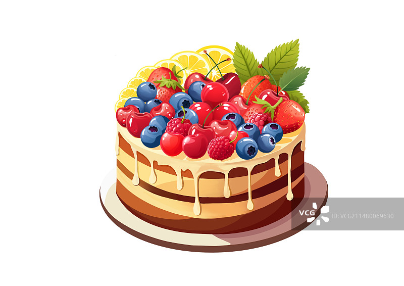 水果蛋糕图片素材