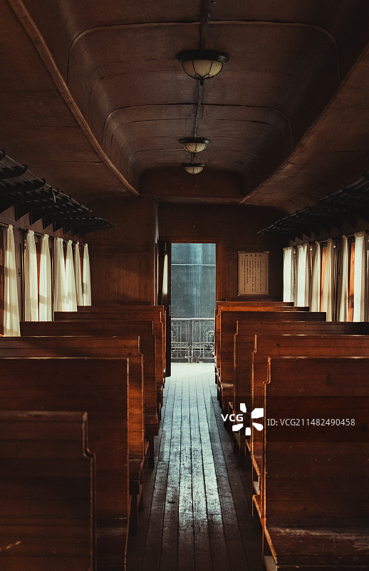 民国老式火车车厢图片素材