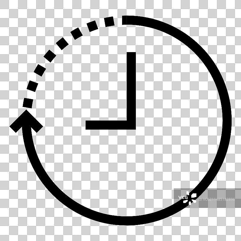 时钟周期图标在线样式与箭头时钟图片素材