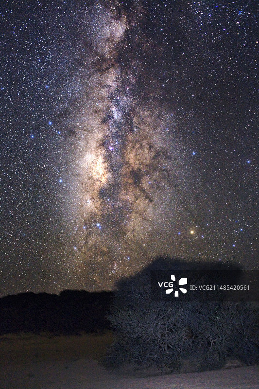 天蝎座和人马座的银河系图片素材