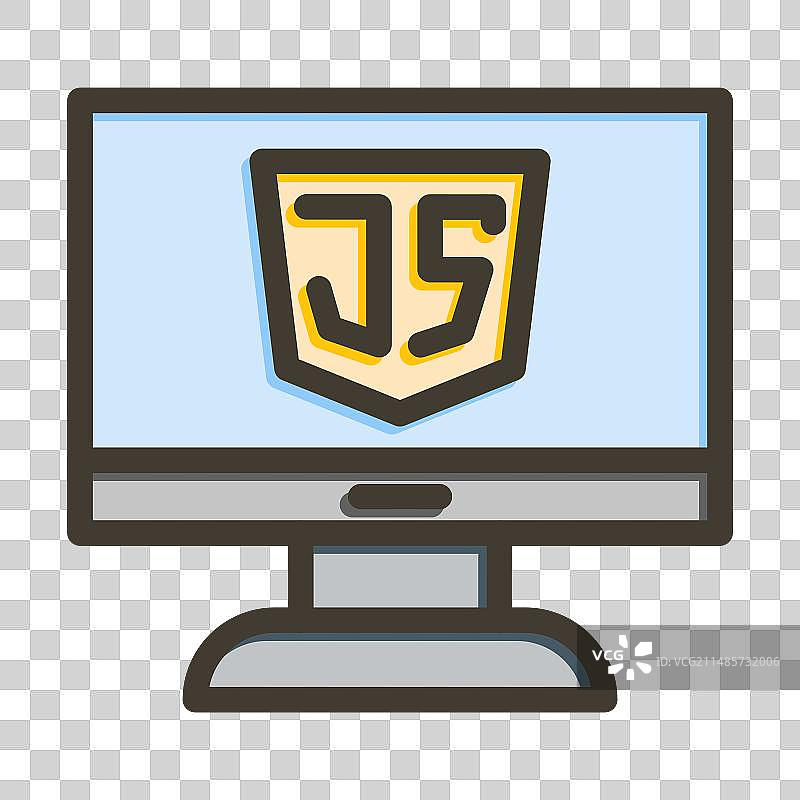 Javascript粗线填充颜色图标图片素材