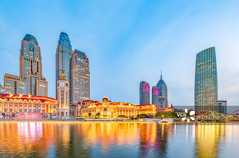 天津海河城市建筑都市风光图片素材