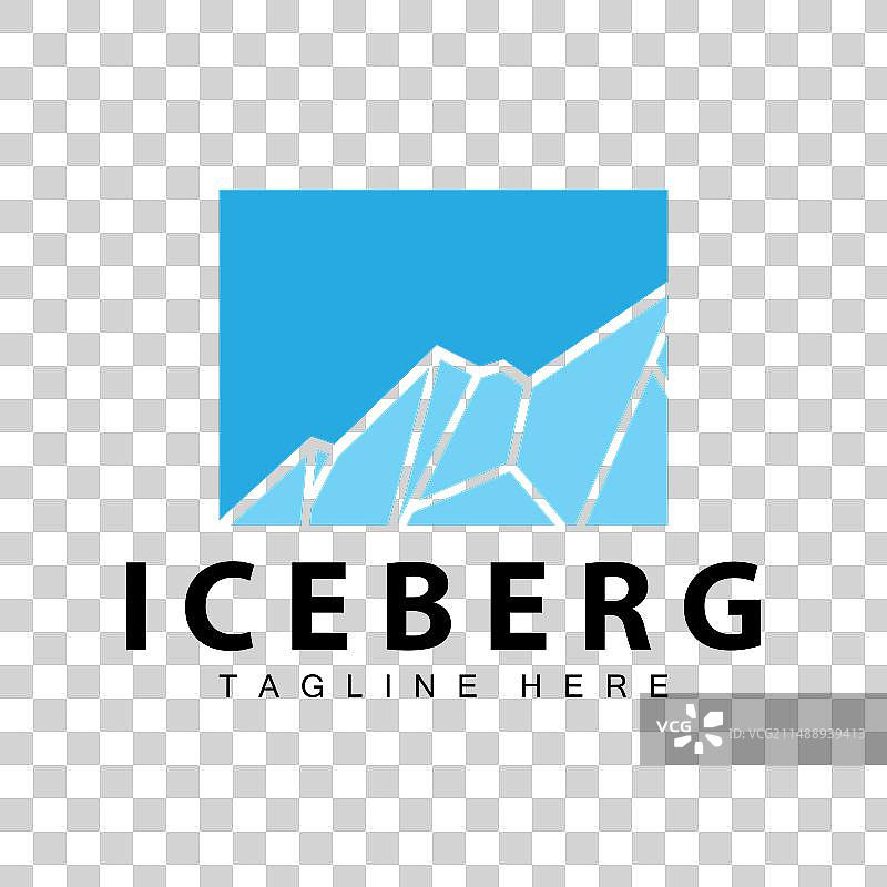 冰山标志南极标志设计简单自然图片素材