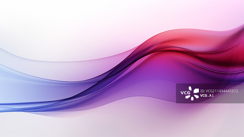 【AI数字艺术】动态流体紫色与红色KV主视觉商务PPT背景图片素材