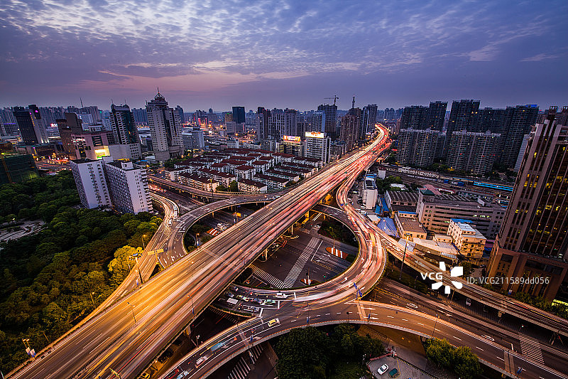 上海高架景色图片素材