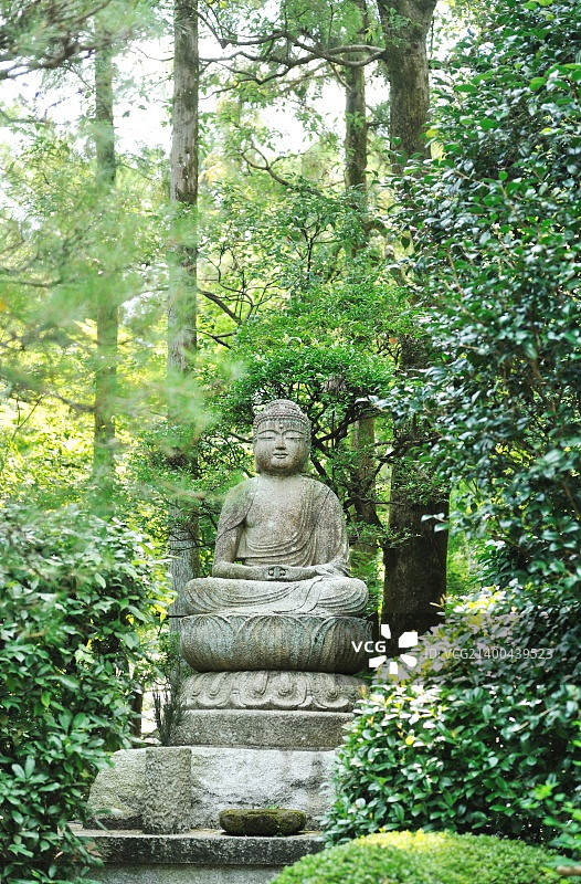 日本京都龙安寺佛像图片素材