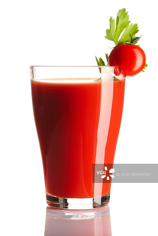 蕃茄汁孤立在白色图片素材