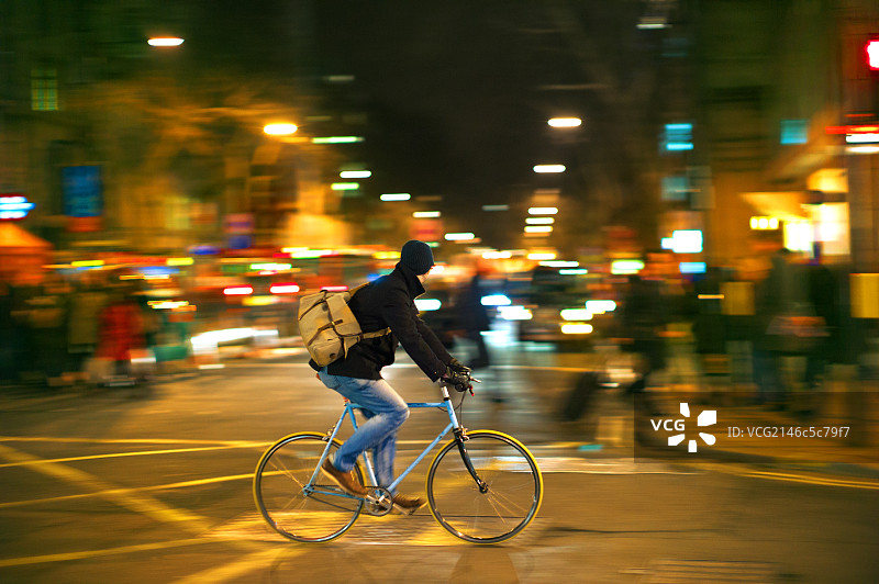 伦敦骑车人图片素材