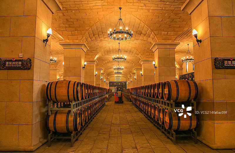 北京爱斐堡葡萄酒窖图片素材