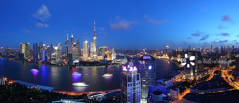 上海城市风貌鸟瞰全景图片素材
