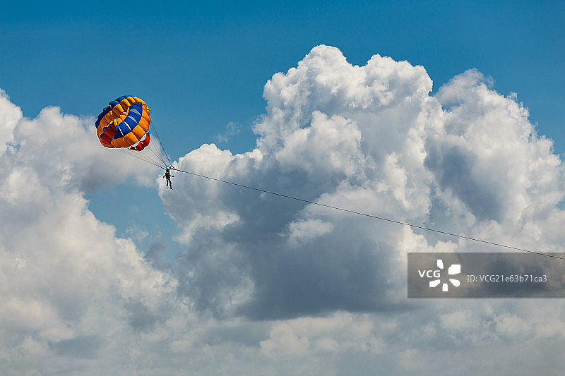 降落伞运动图片素材