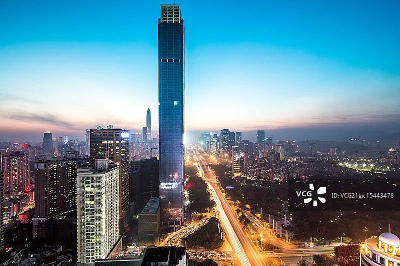 深圳城市夜景图片素材