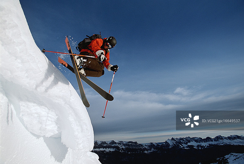 跳台滑雪，伦泽黑德，格劳宾登州，瑞士，欧洲图片素材
