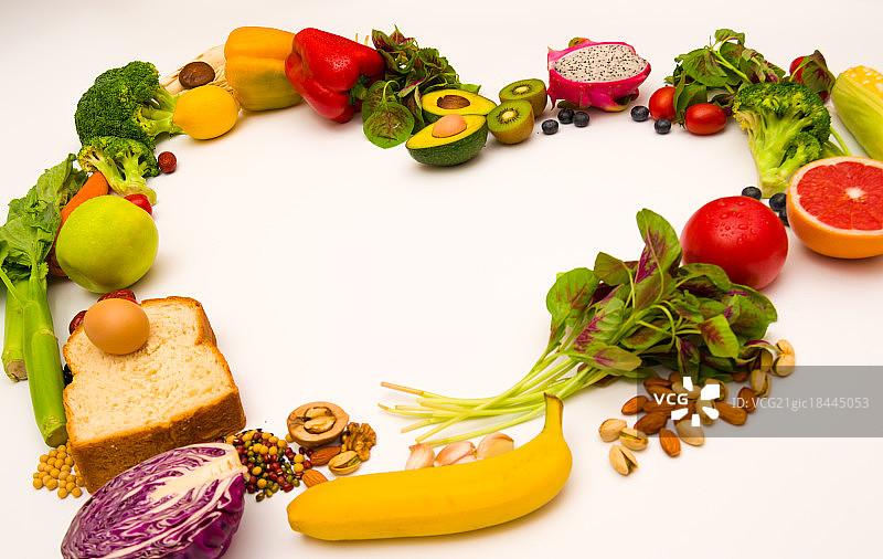 健康新鲜的蔬菜水果图片素材