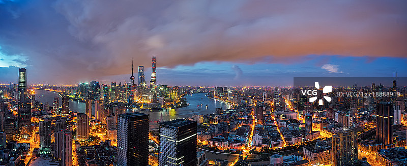 上海城市风光全景图片素材