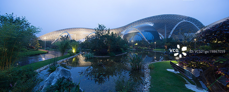 杭州会展城G20峰会建筑夜景图片素材