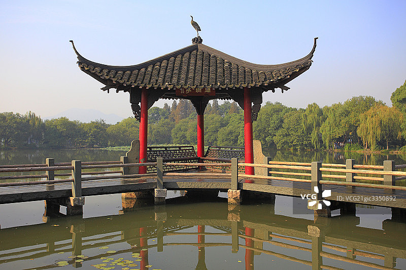 杭州古典建筑园林图片素材