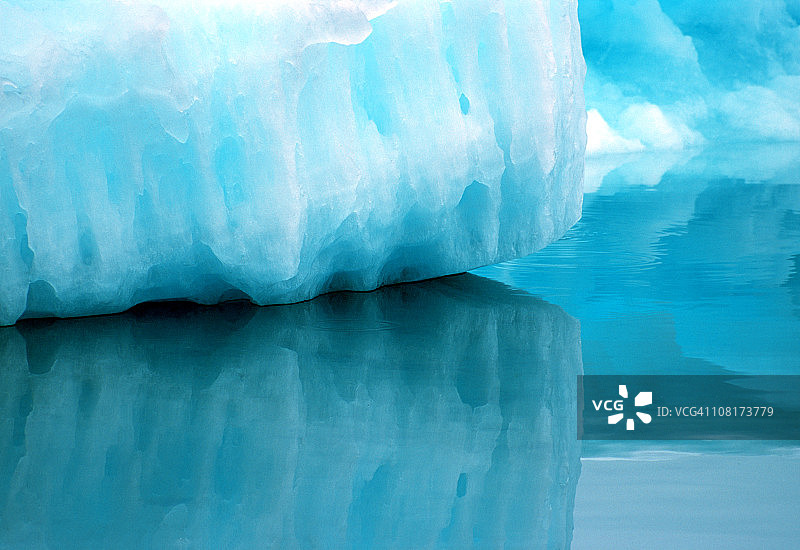 格陵兰岛冰山的无声映像图片素材