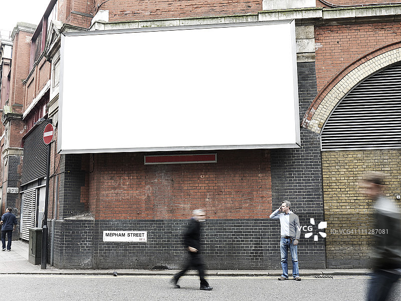 空白广告公告牌，伦敦，英国图片素材