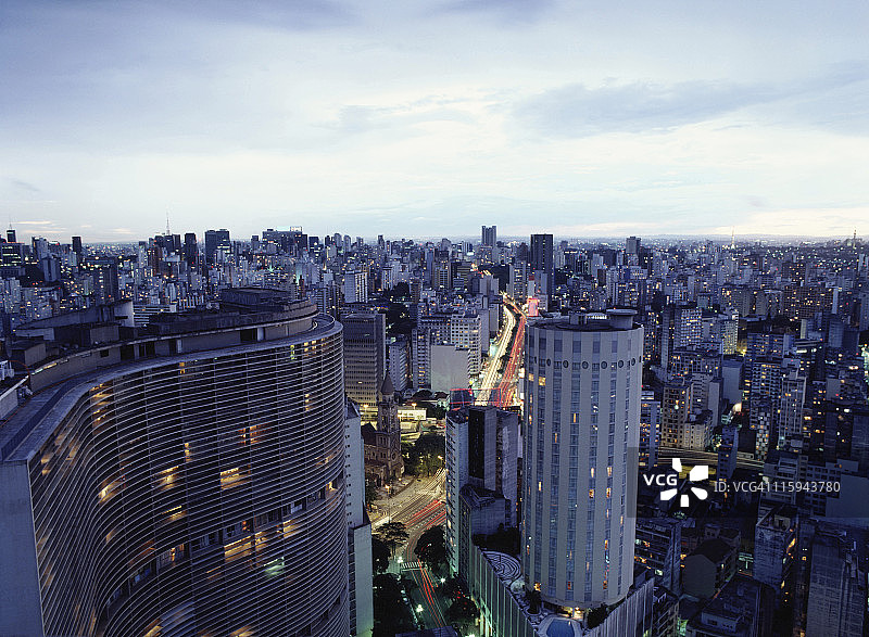 年代? ?o Paulo city，巴西图片素材