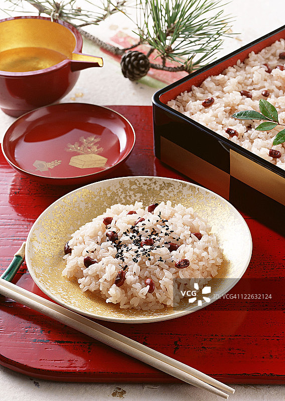 红豆米饭图片素材