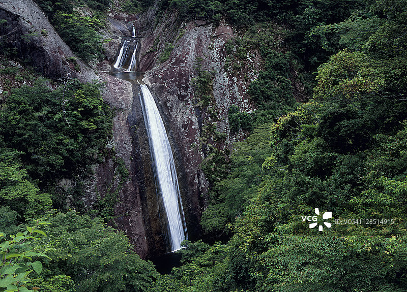 努诺比基瀑布， 熊野， 三井， 日本图片素材