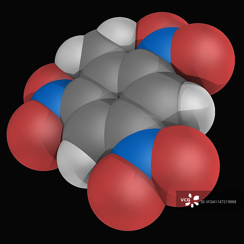 三硝基甲苯(TNT)分子图片素材